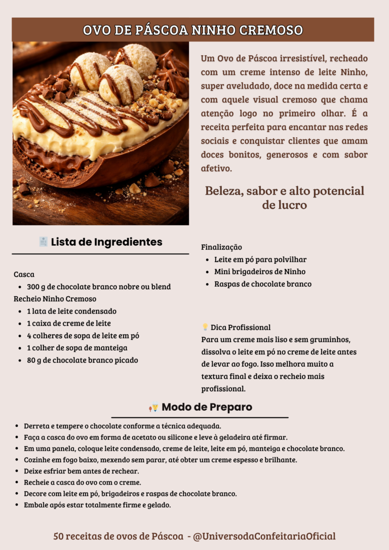 Ovo de Páscoa Ninho Cremoso